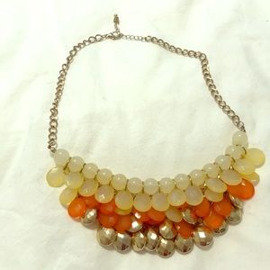 Ombré waterfall beads necklace (Sunset)